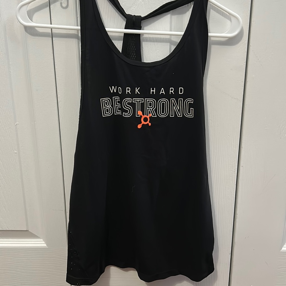 Womens Orangetheory Mesh Back Be Strong Tank